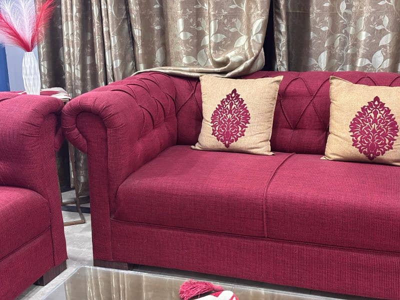 6 seater sofa set with Cushions 0