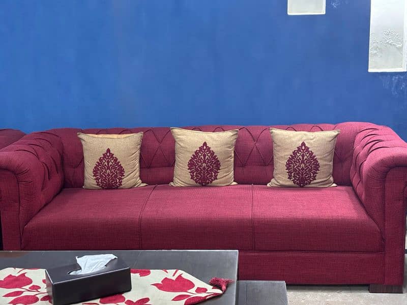 6 seater sofa set with Cushions 2