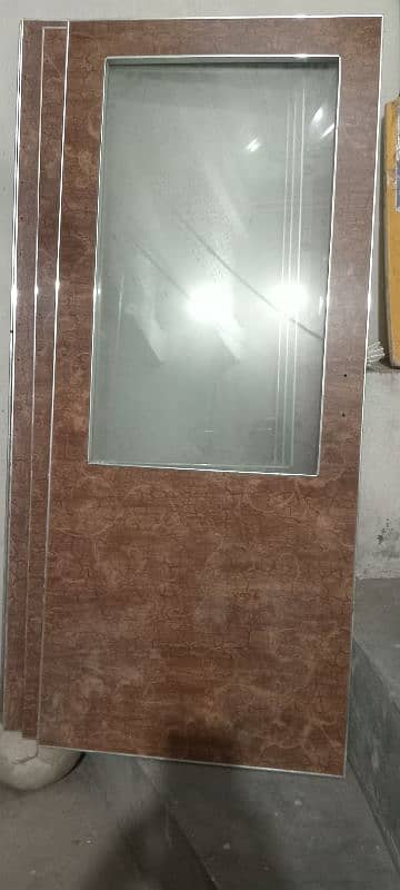 wood door window parle with mirror urgent 0
