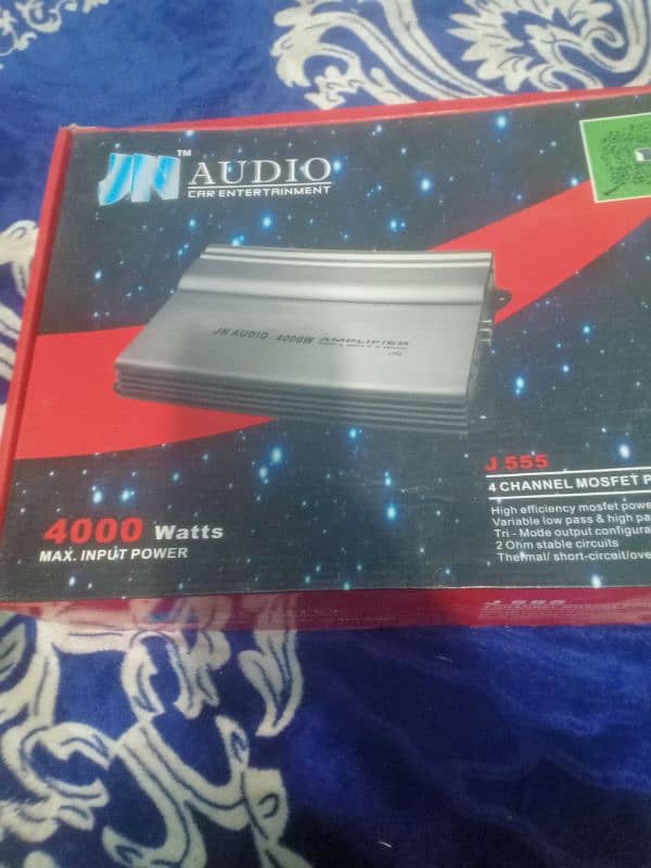 4chanal amplifier or JBL ka woofer 3