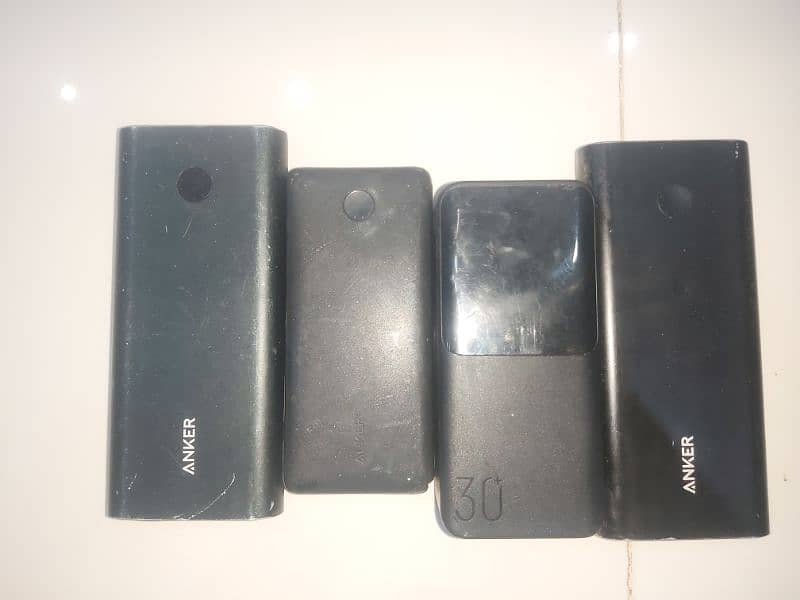 4 Power banks for sale 3 of them are anker power banks 0