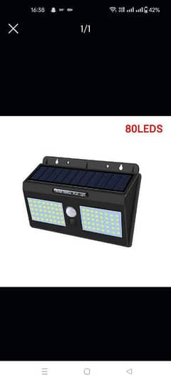 60 LED DOUBLE HEAD SOLAR PIR MOTION SENSOR LIGHTS FOR OUTDOOR