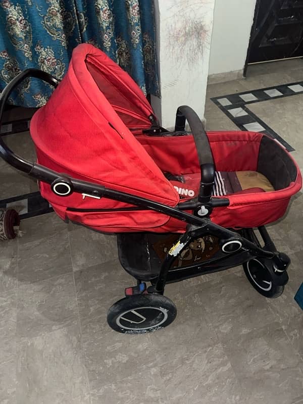 Happy Dino Imported Pram For Kids 1