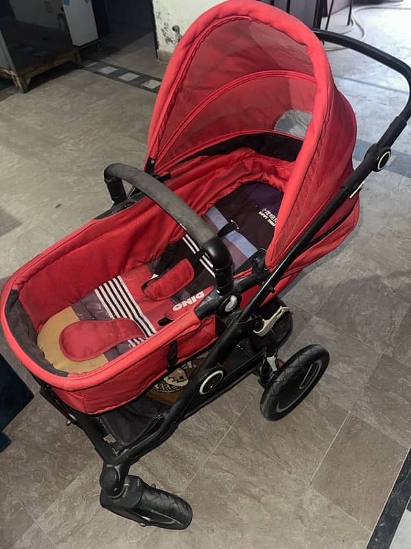 Happy Dino Imported Pram For Kids 4