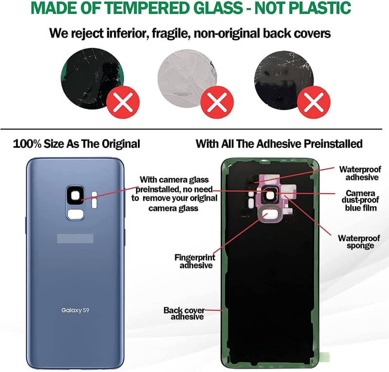 Samsung Galaxy S9 Battery Back Cover Housing 1