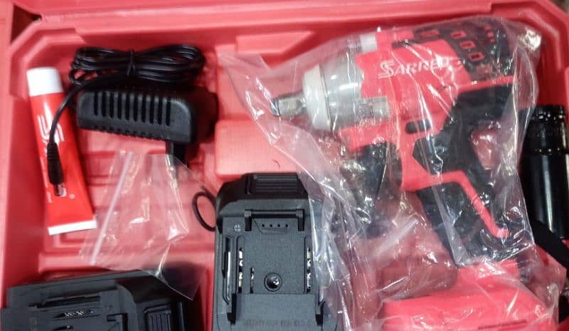 Super Duty Impact Wrench kit with cover case Cordless 0