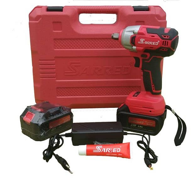 Super Duty Impact Wrench kit with cover case Cordless 6