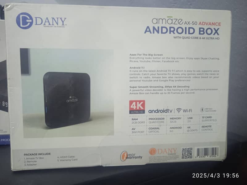 Original DANY Amaze AX-50 Android Box 2