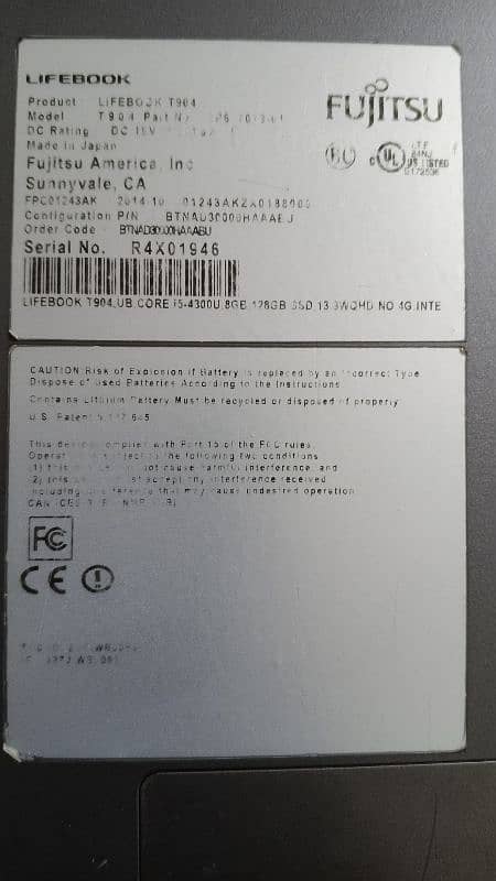 Fujistu core i5 8