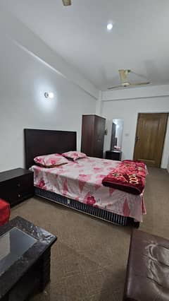 Studio fully furnished apartments available for 1 month and long time with beautiful margalla available for rent.