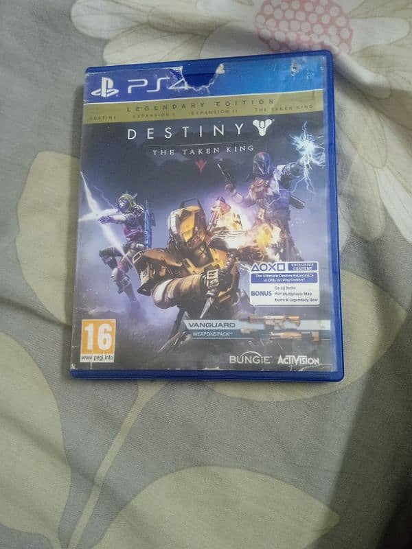 Condition 10/8.5 destiny the taken king PS4 disk 0