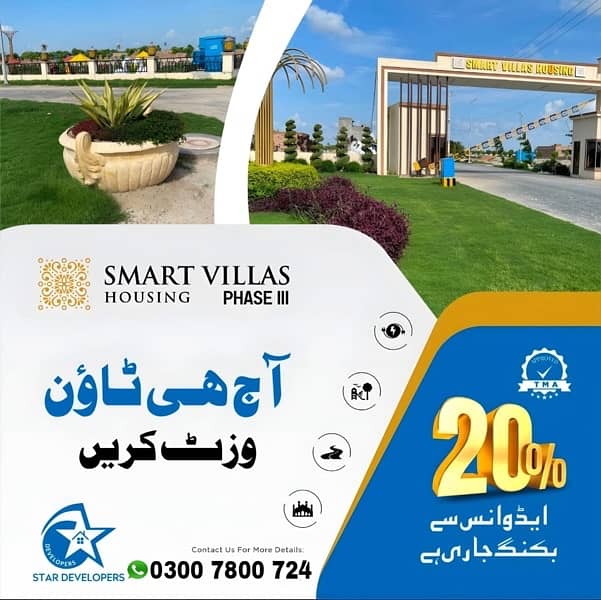 Good Location Plots Available in Smart Villas Ph3 Easy Installments 1