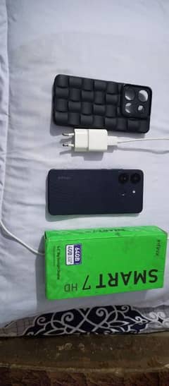 Infinix smart 7 hd box and changer cover
