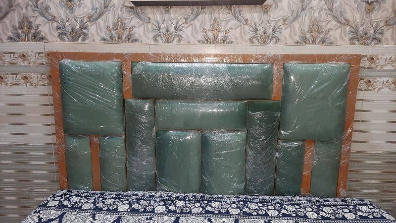 New bed golden with green colour meatel with powder coting 2