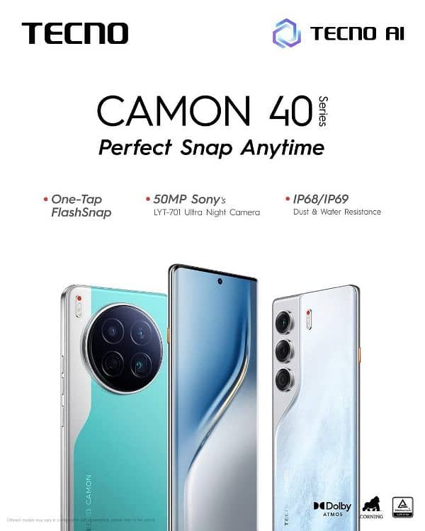 TECNO CAMON 40   ALL. COLORS AVAILABLE HERE 0