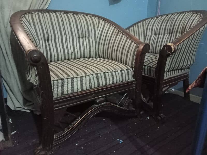 wooden sofa set 2