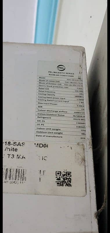 Pel Split 1.5 ton Non inverter Never repaired chilled cooling 3