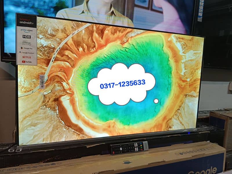 Google tv 55 inch New Samsung Smart Led Tv UHD (32" 43" 46" 65" 75") 2