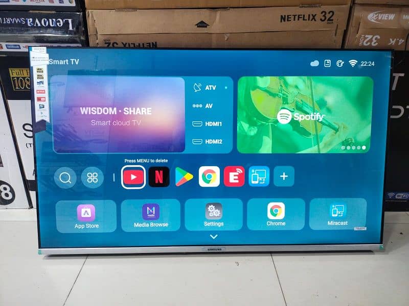 Google tv 55 inch New Samsung Smart Led Tv UHD (32" 43" 46" 65" 75") 8