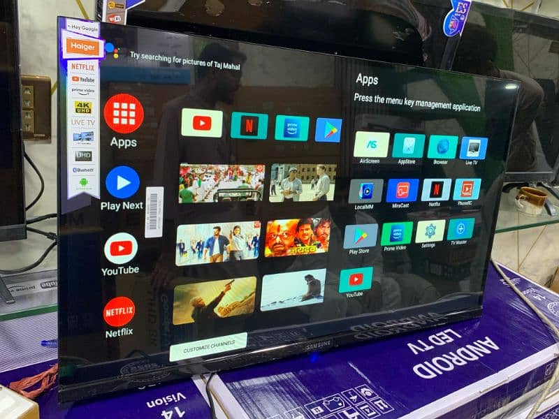 Google tv 55 inch New Samsung Smart Led Tv UHD (32" 43" 46" 65" 75") 10