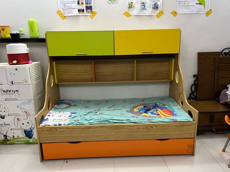 Two in One  bed   with storage kids bed 2