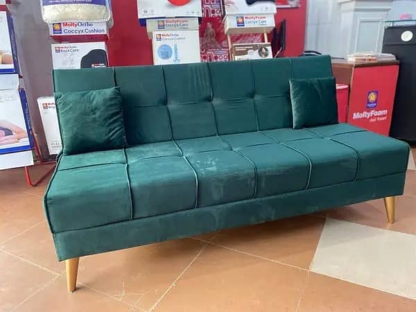 sofa cum bed (2 in1)(sofa + bed)(Molty foam)(10 years warranty ) 7