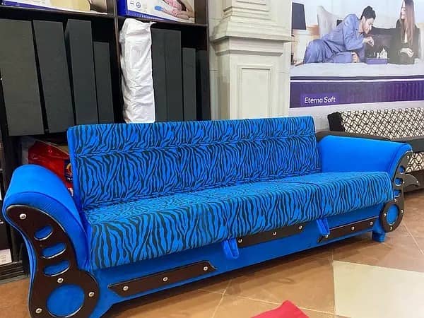 sofa cum bed (2 in1)(sofa + bed)(Molty foam)(10 years warranty ) 8