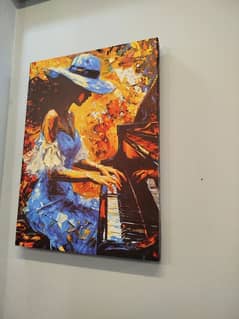 wall hanging/ solid wooden frame/ canvas flex print painting/ painting