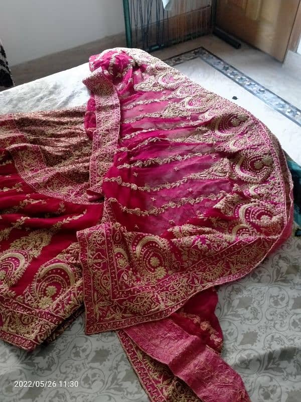 red beautiful lahnga with dupatta 2