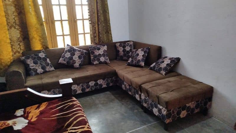 L shaped sofa 0