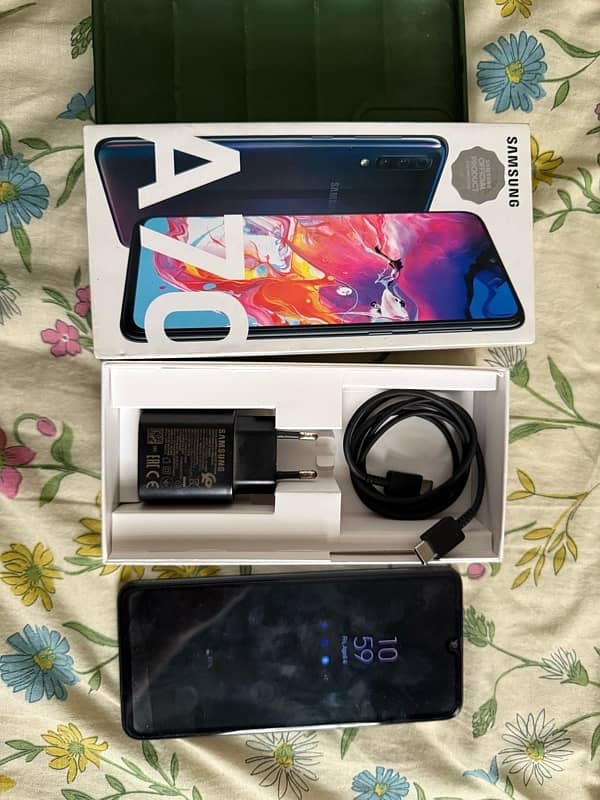 Samsung a70 with box PTA APPROVED 3