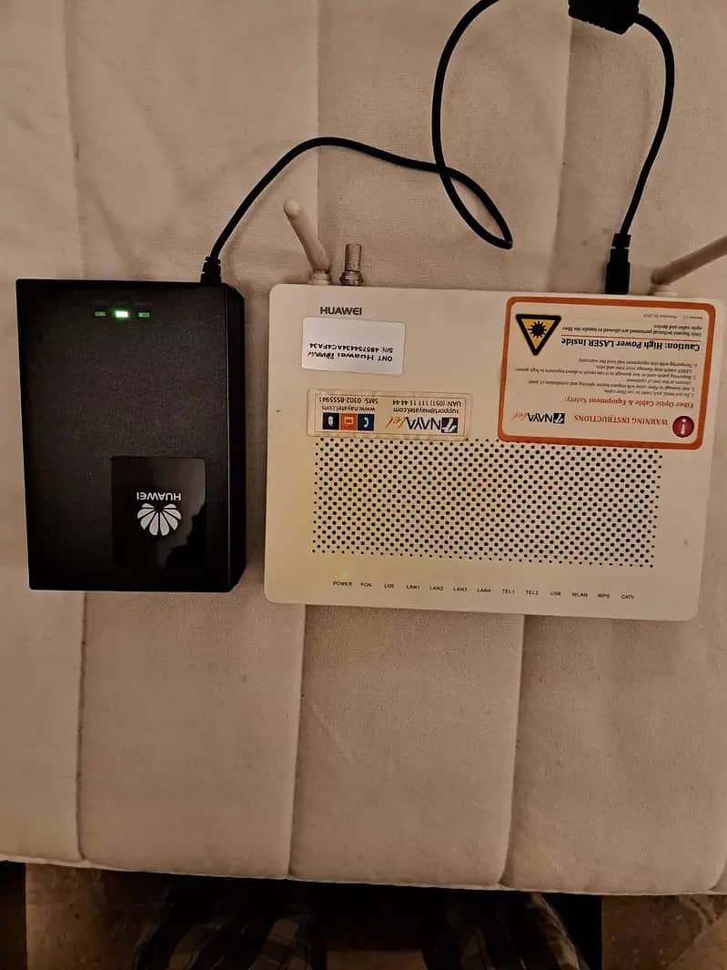 Nayatel ONT with Original Huawei UPS and Cable TV 0
