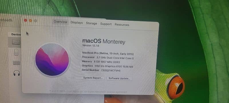 mac book pro Retina 13 inches early 2015 3