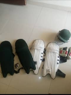 cricket pads helmet glove's