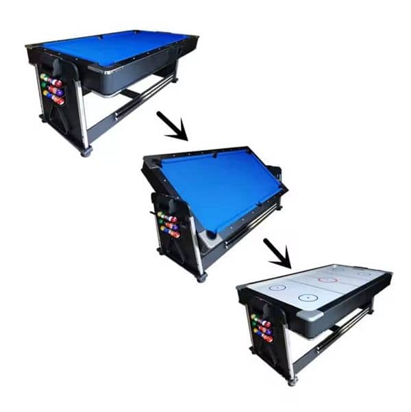 4 in 1 TABLE TENNIS TABLE AIR HOCKEY BILLIARD POOL TABLE DINING TABLE 4