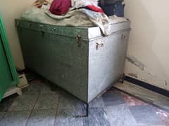 Trunk 5ft and steel clothes cabinet