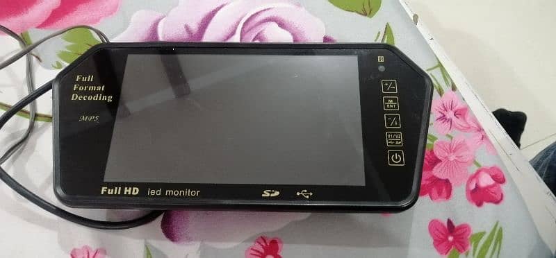 full hd led monitor audio video car back camera view 2