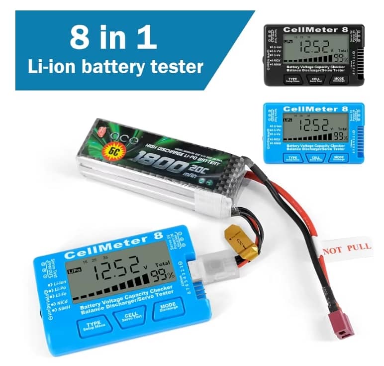 CellMeter 8 Battery Balancer & Capacity Test Meter LifePO4 LiPo Li-Ion 2