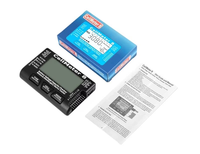 CellMeter 8 Battery Balancer & Capacity Test Meter LifePO4 LiPo Li-Ion 3