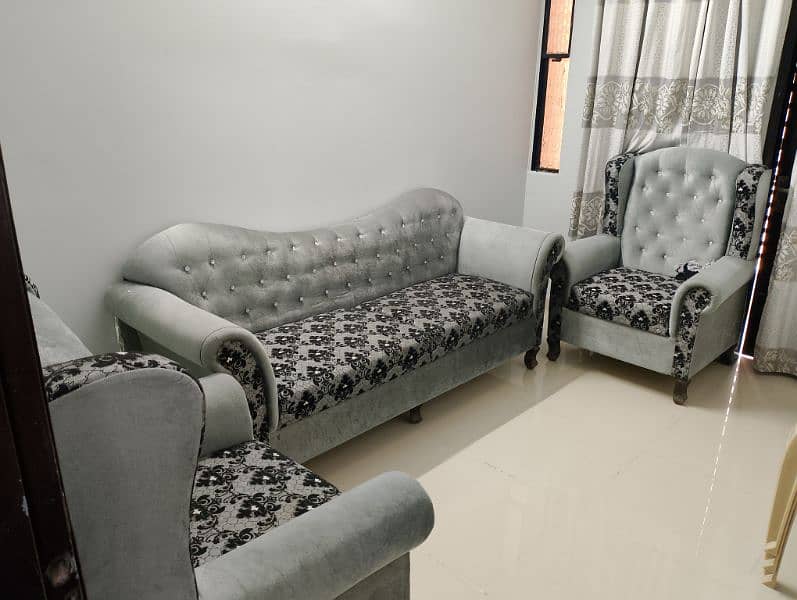 wingback sofa set 4