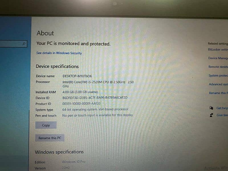 dell latitude E6520 leptop 10/9 conndition full geniun condition 7