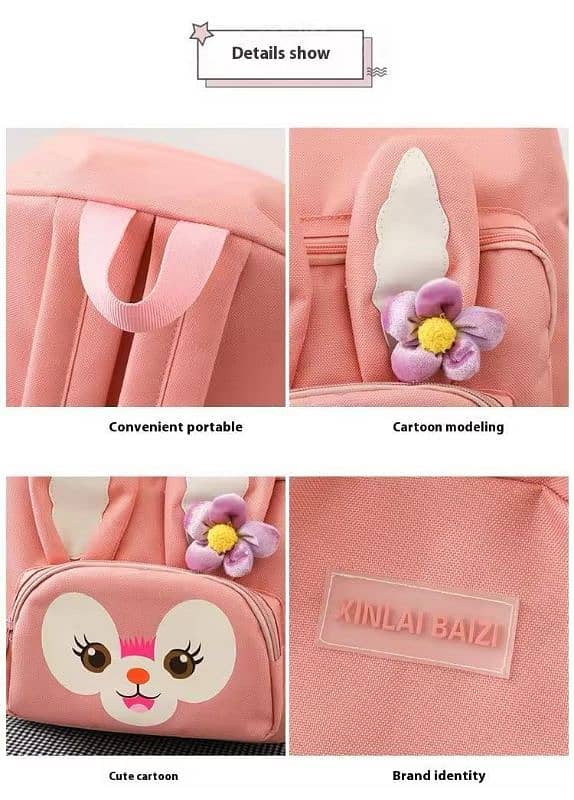 4 pcs bunny bag pack set 4