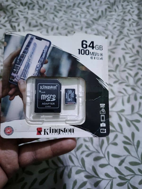 64 GB 100 percent Kingston original micro SD card use nhi kya 1