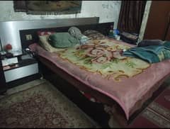 Complete Pure Wood Bed Set