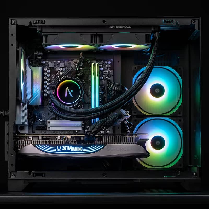 Gaming Casing AfterShock Zeal M BoxPack 3 ARGB Fans 2