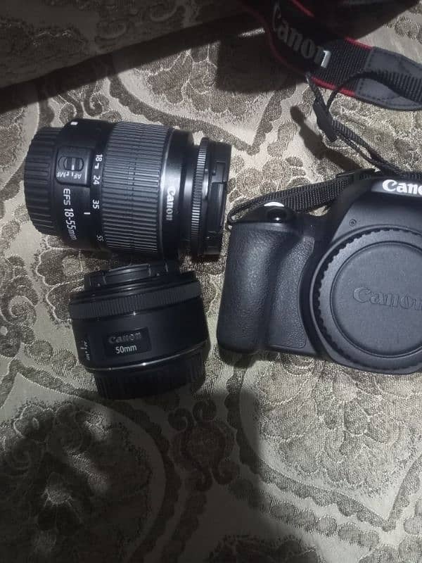 CANON 200D (mint condition) with 2 lenses premium 1