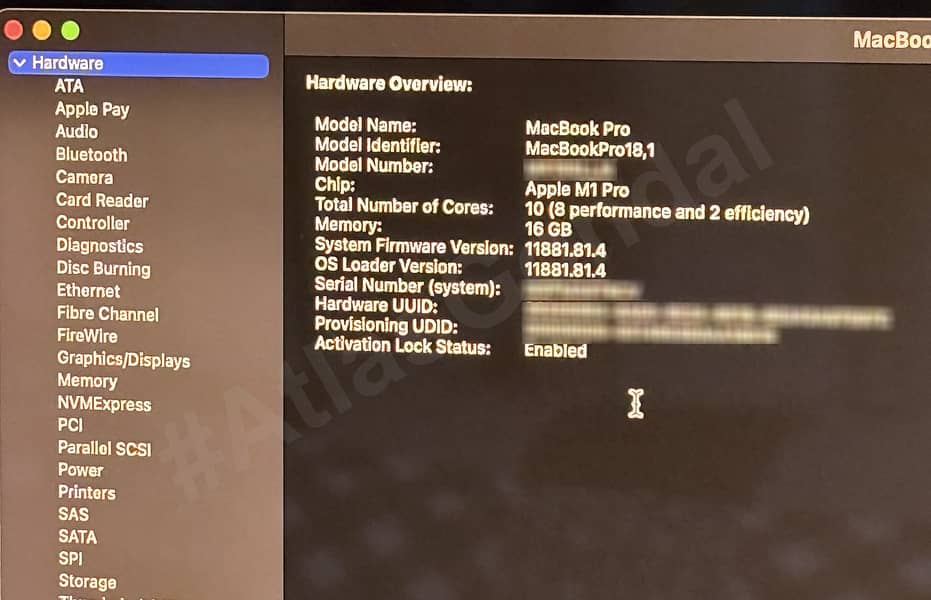 MacBook Pro M1 Pro 2021 16GB 1TB 8