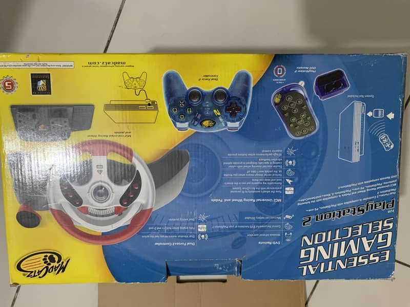Play station 2 racing wheel and pedals 2
