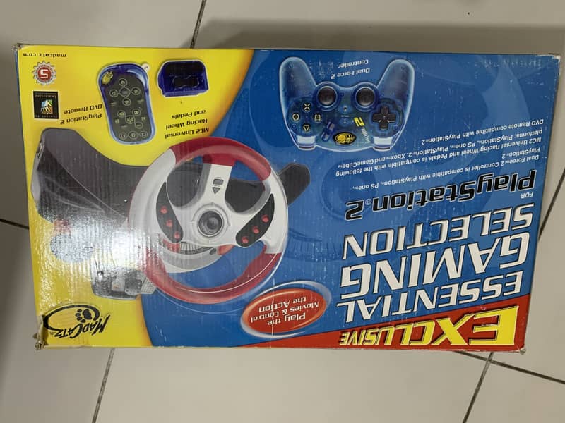 Play station 2 racing wheel and pedals 9