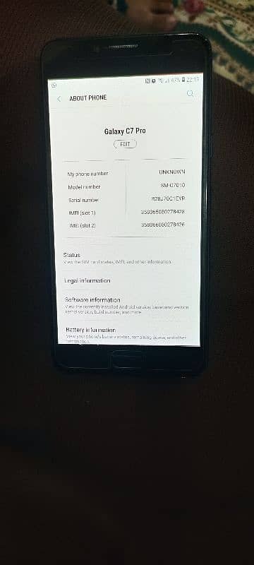 i am selling Samsung C7 pro android mobile phone with box 11